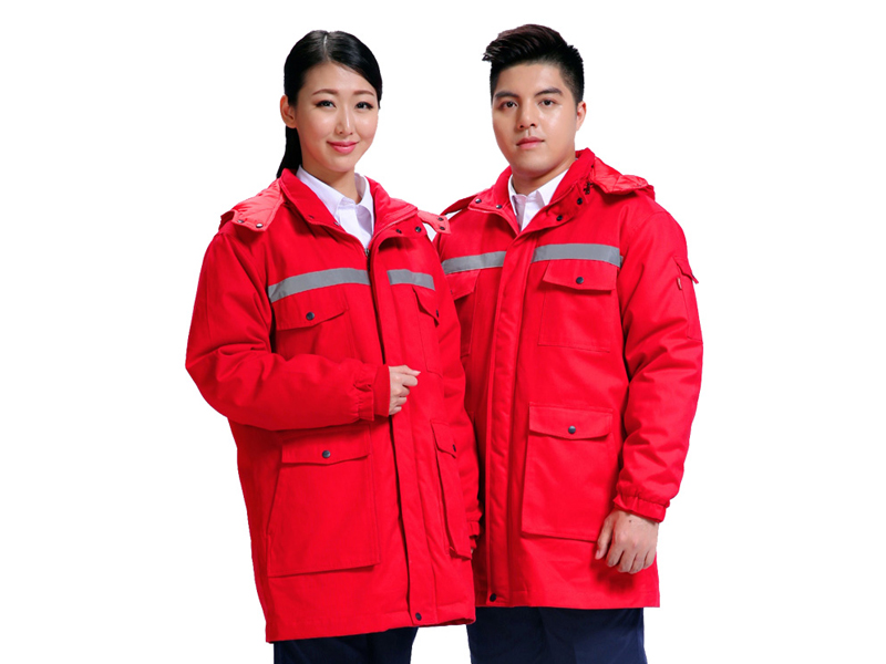 http://m.mgxf.com.cn 紅色工作服沖鋒衣展示